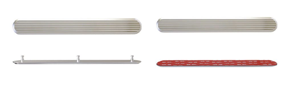 Aluminium tactile directional strips