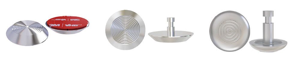 Aluminium tactile warning studs