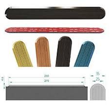 PU tactile directional strip dimensioned drawing with colour options